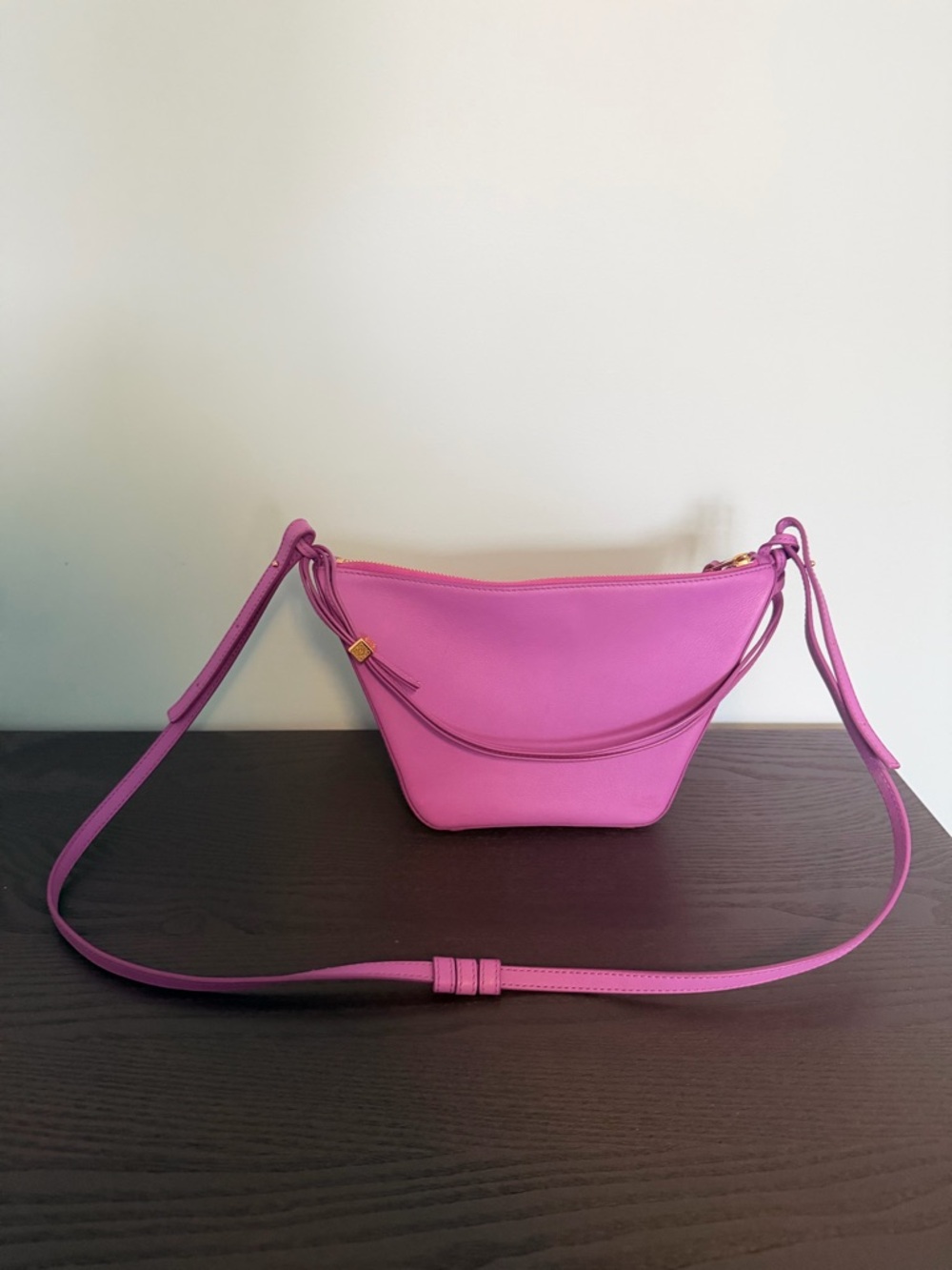Loewe Pinkish Purple Leather Shoulder Bag